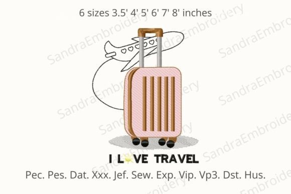 Airplane Suitcase Embroidery Design Review