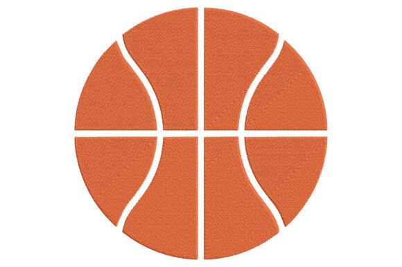 Basketball Embroidery Design
