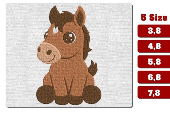 Cute Baby Horse Pony Machine Embroidery Review