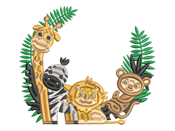 Cute Safari Animals Embroidery Design Review