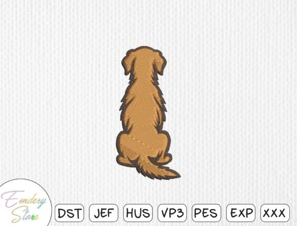 Dog Silhouette Embroidery Design: A Versatile Choice for Etsy Sellers