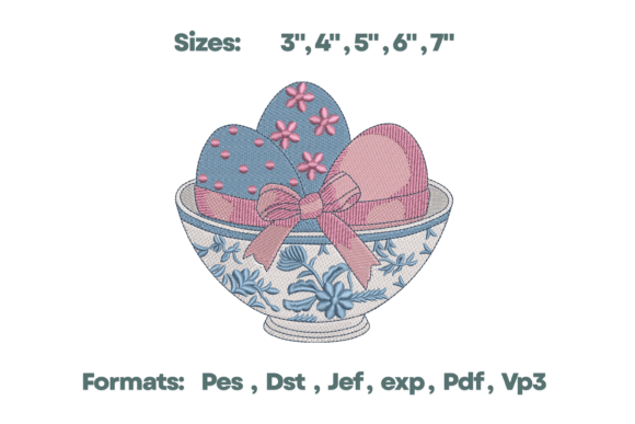 Easter Eggs Chinoiserie Bowl Embroidery Review