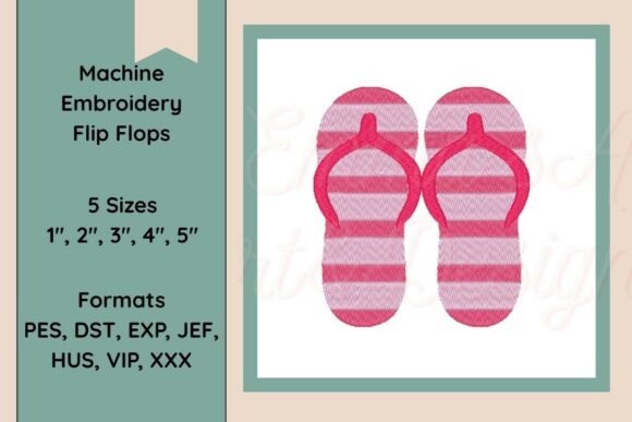 Flip Flops Machine Embroidery Design Review for Business Branding