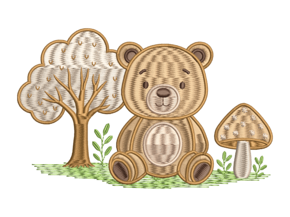 Forest Bear Mushroom Embroidery: A Seasonal Design Review