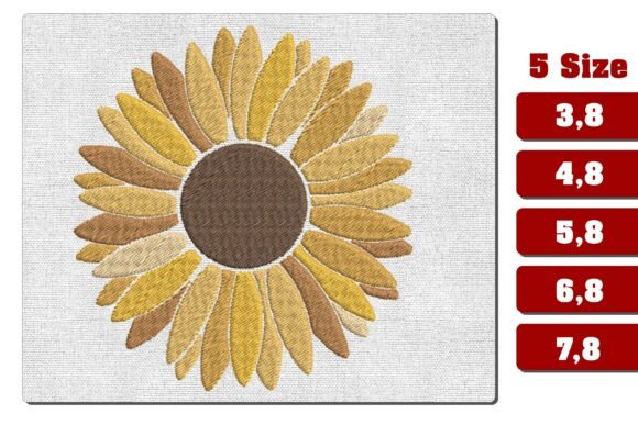 Large Sunflower Head Machine Embroidery Review