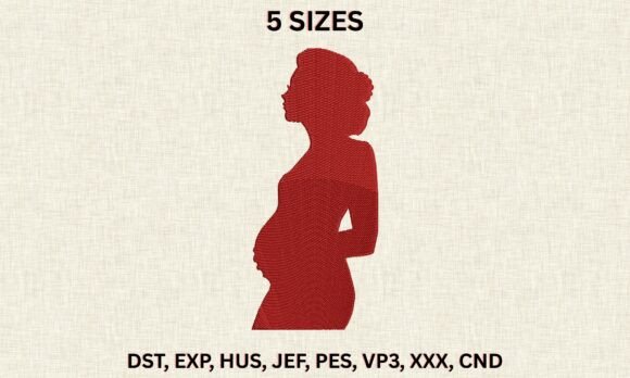 Review: Mom Holding Bump Embroidery File